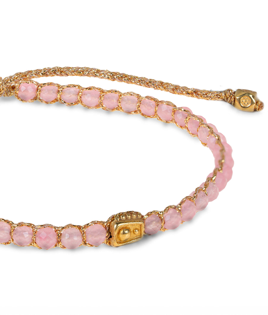 Pink Tourmaline Bracelet from Mozambique | Gold