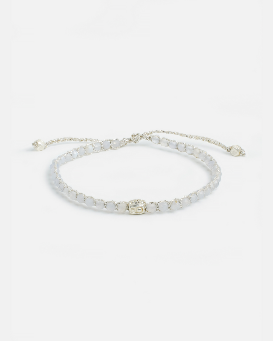 Blue Lace Bracelet | Silver