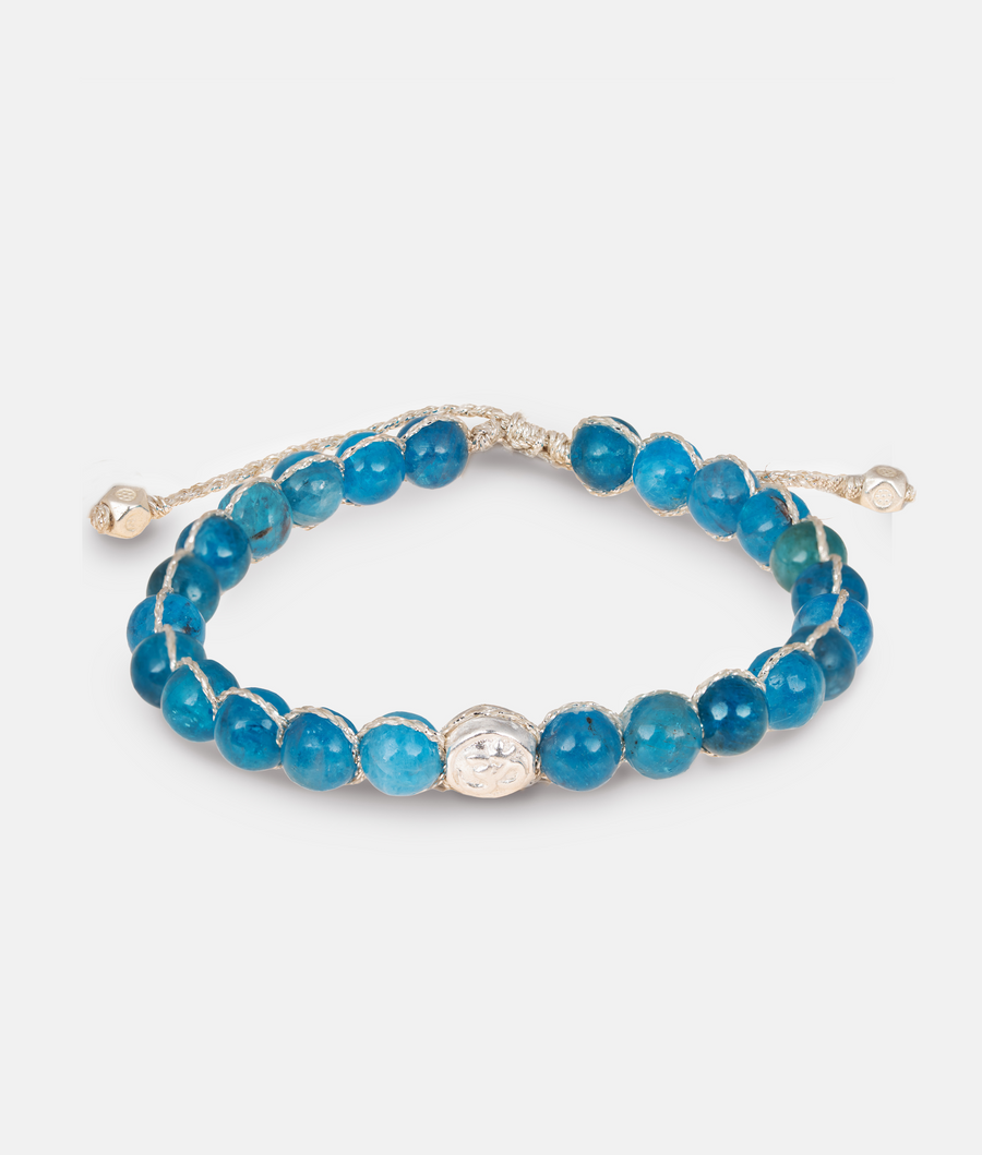 Apatite 6mm Bracelet | Silver