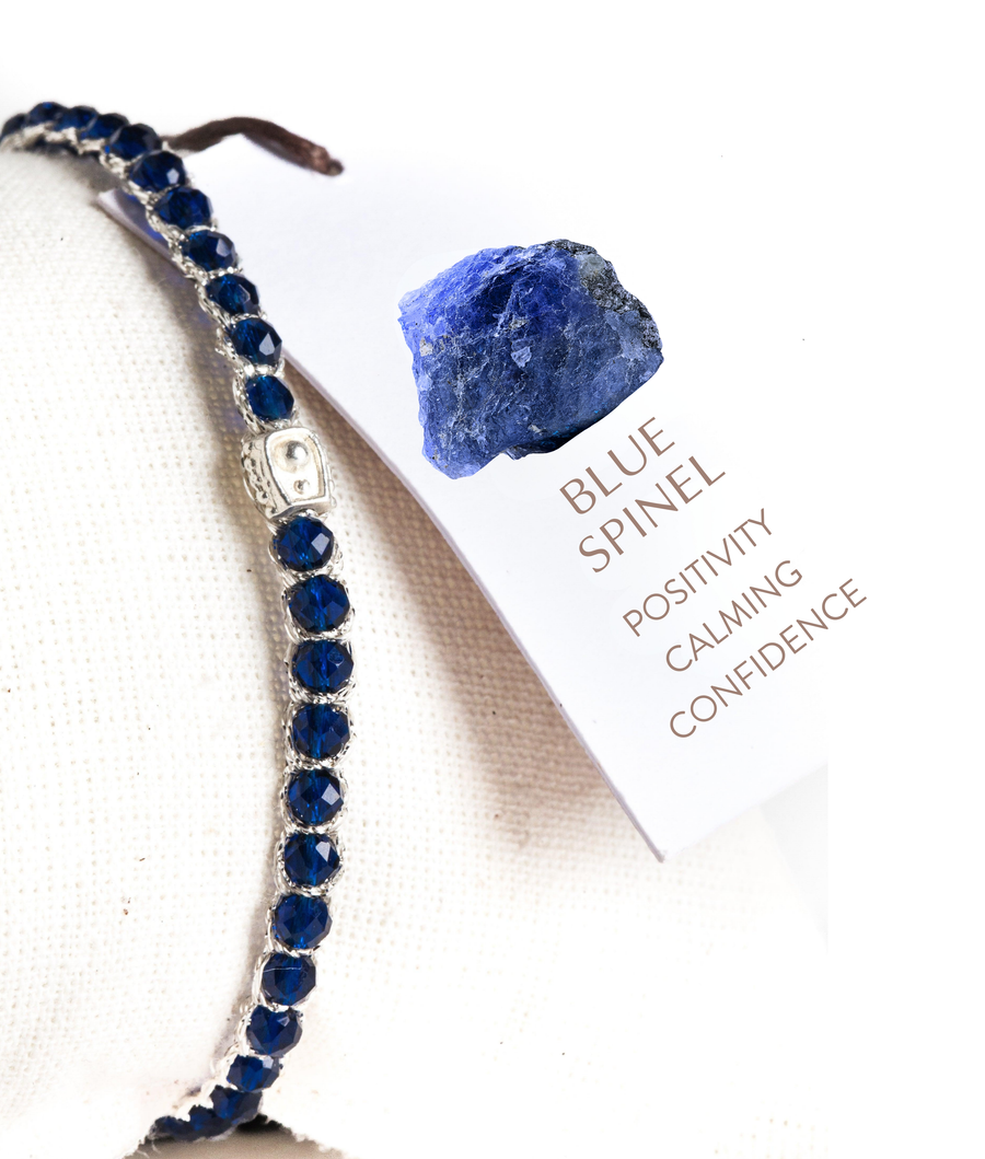 Blue Spinel  Bracelet | Silver