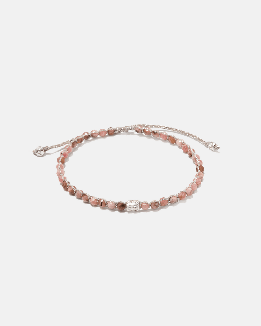 Rhodochrosite Bracelet | Silver