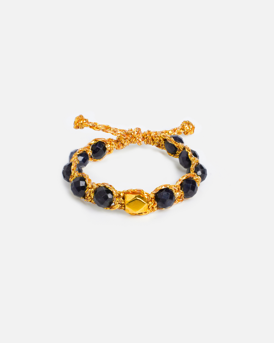 Black Spinel Rings | Gold