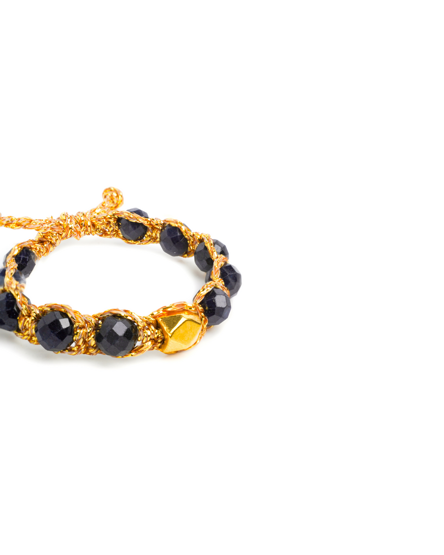 Black Spinel Rings | Gold