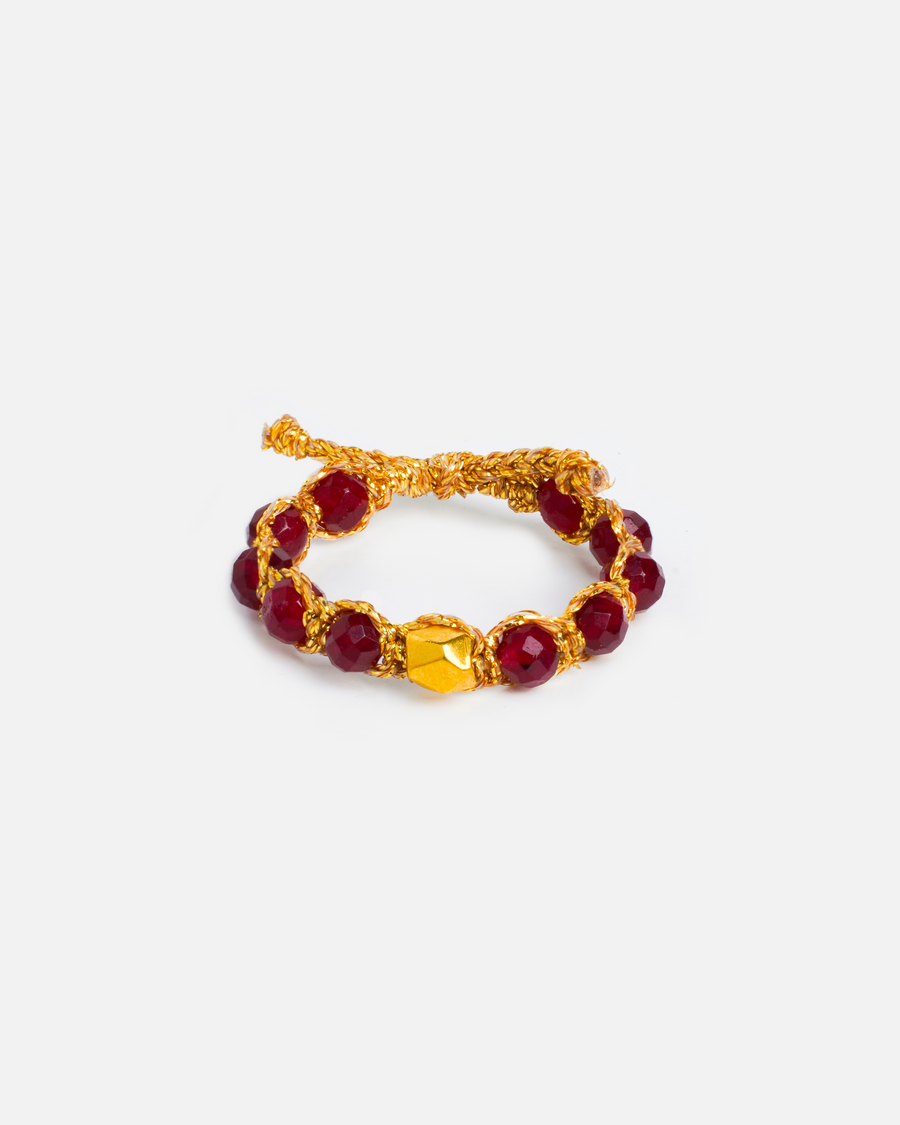 Red Aventurine Rings | Gold