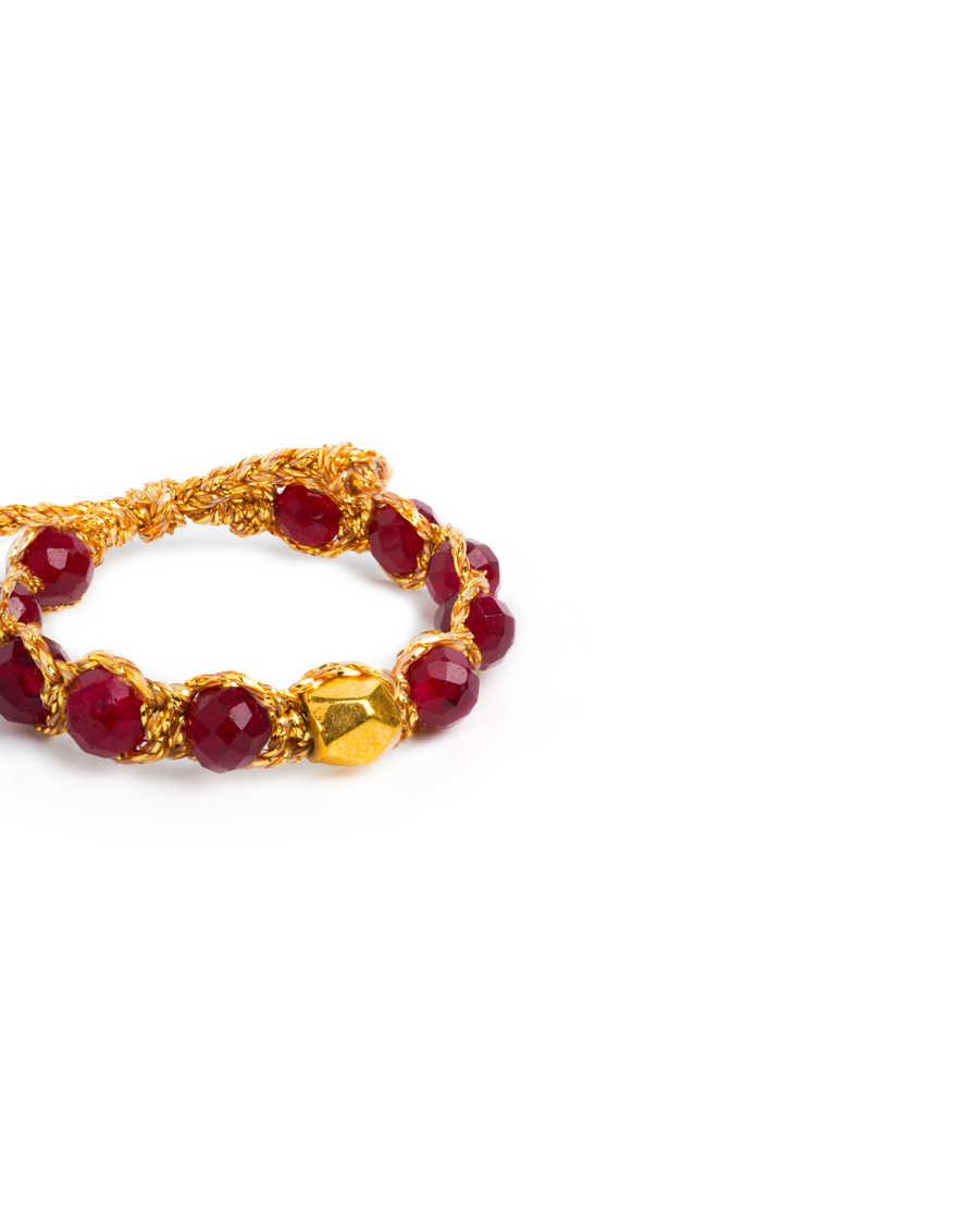 Red Aventurine Rings | Gold