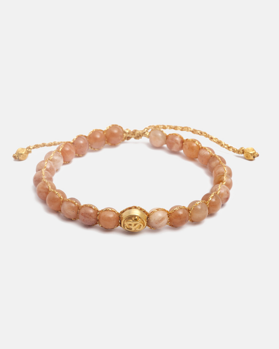 Rhodochrosite 6mm Bracelet | Gold