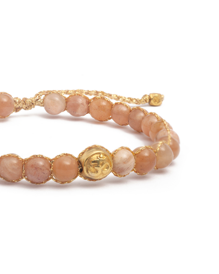 Rhodochrosite 6mm Bracelet | Gold