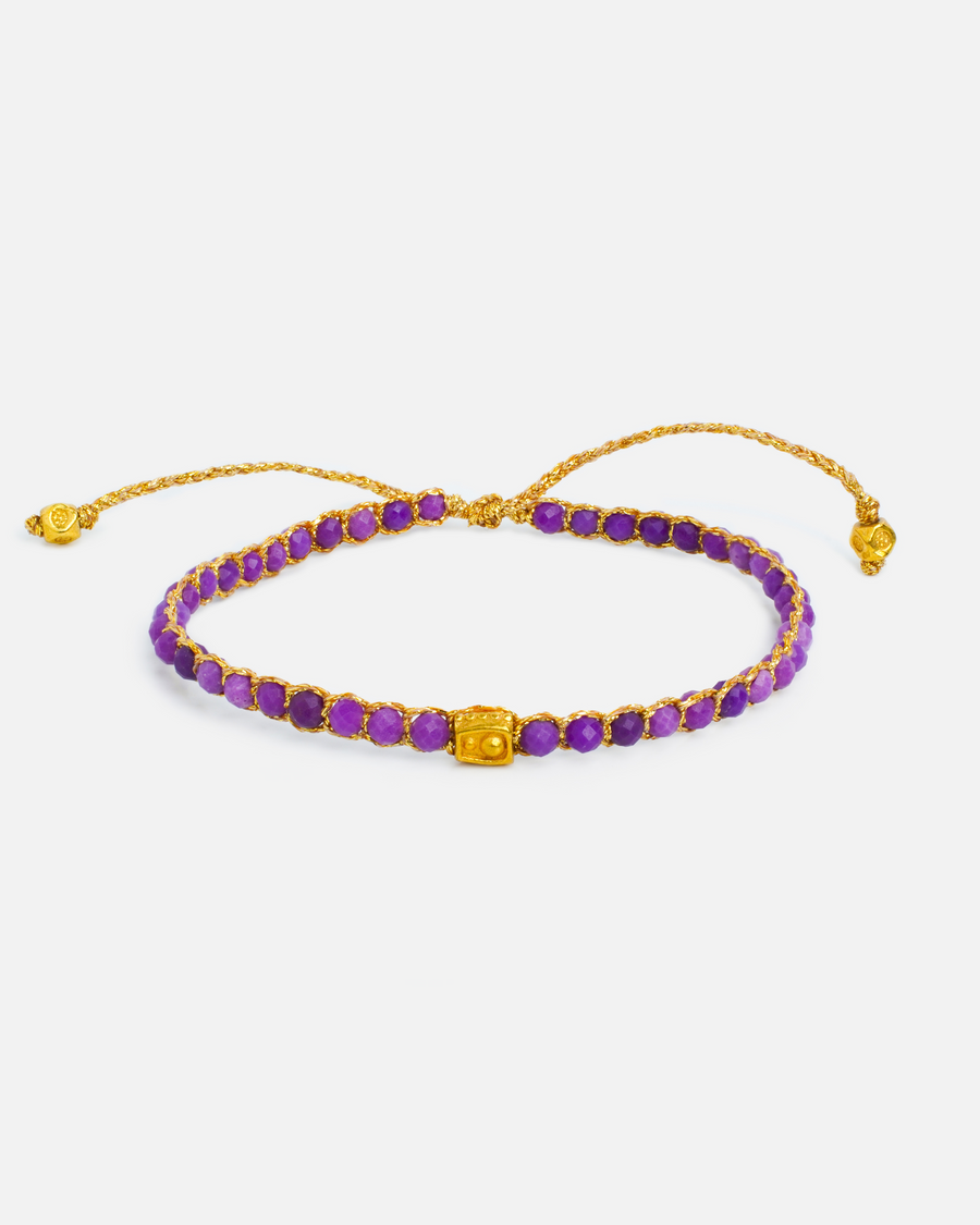 Charoite Bracelet | Gold