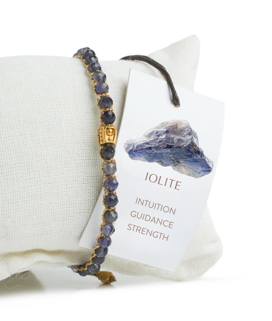 Iolite Bracelet | Gold