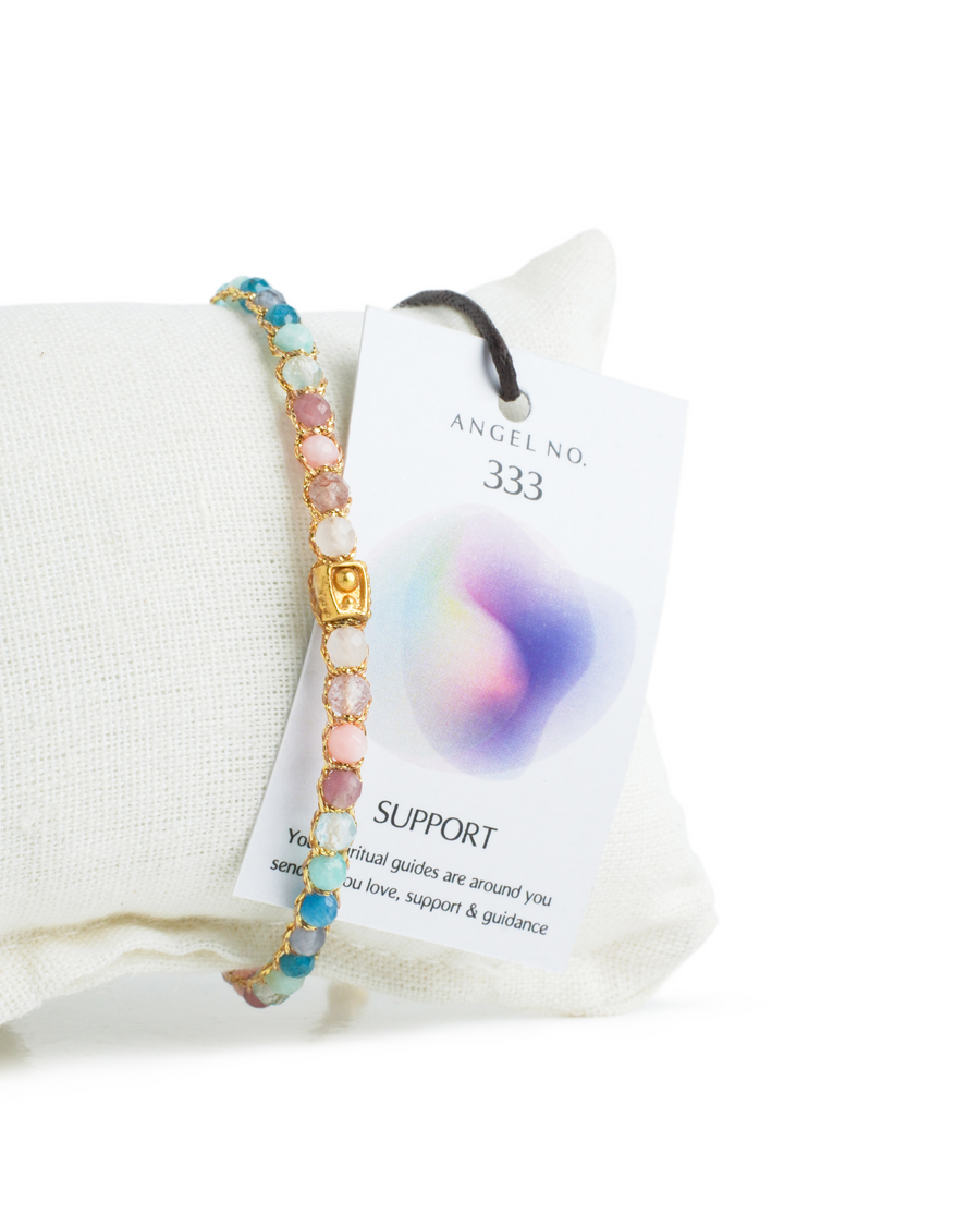 Bundle, Angel No.333,hand-blended Gem Aura Fragrance infused with Rose Quartz.