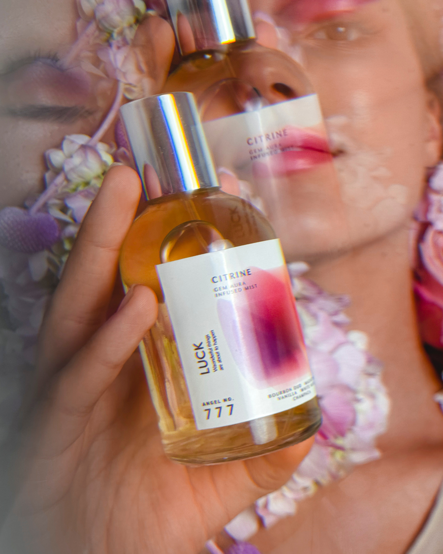 Bundle, Angel No.777,hand-blended Gem Aura Fragrance infused with Citrine.