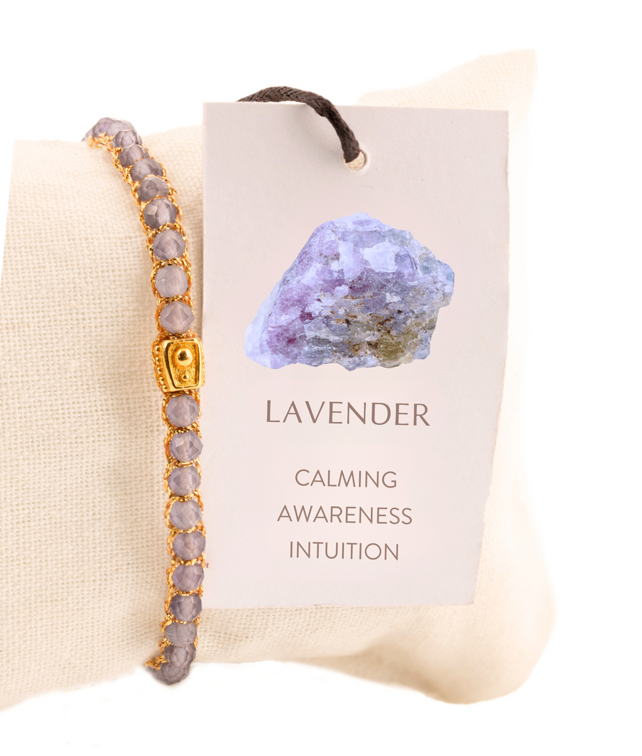 Lavender Amethyst from Zambia Bracelet | Gold