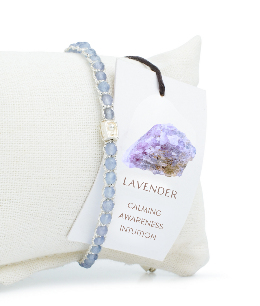 Lavender Amethyst Bracelet from Zambia | Silver