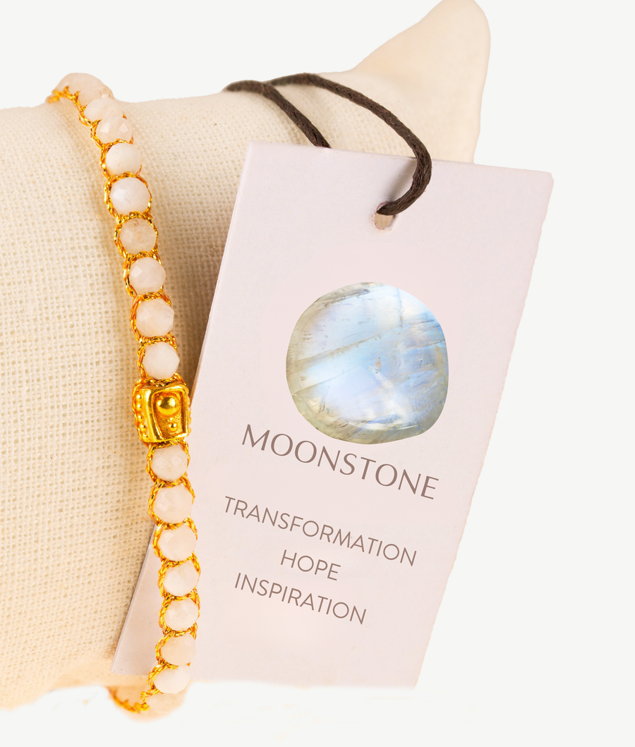 Moonstone Bracelet | Gold