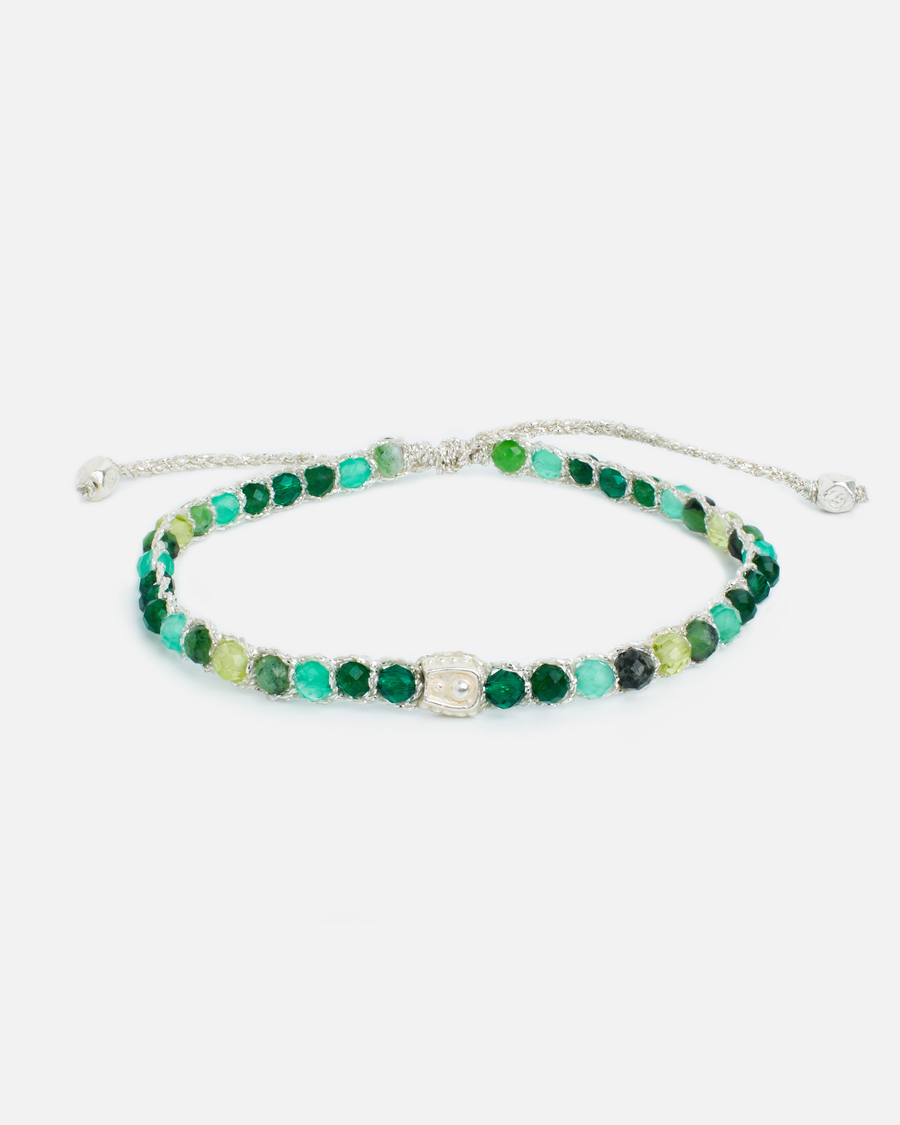 Ombre Green Glow Bracelet | Silver