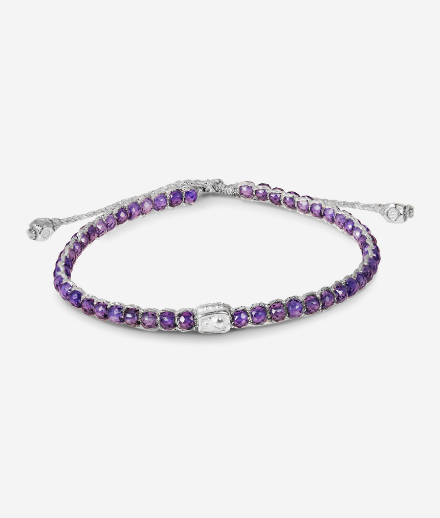 The Purple Posh Bracelet | Silver
