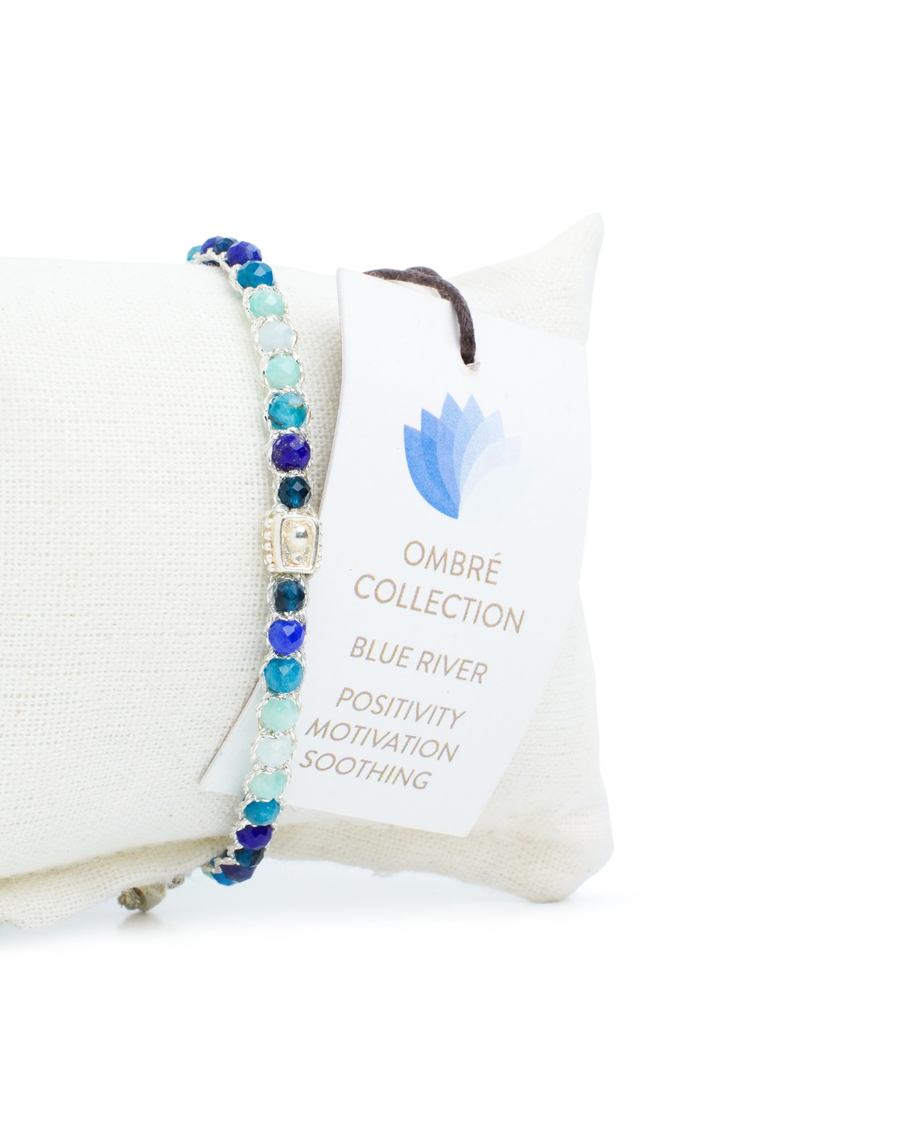 Ombre Blue River Bracelet | Silver