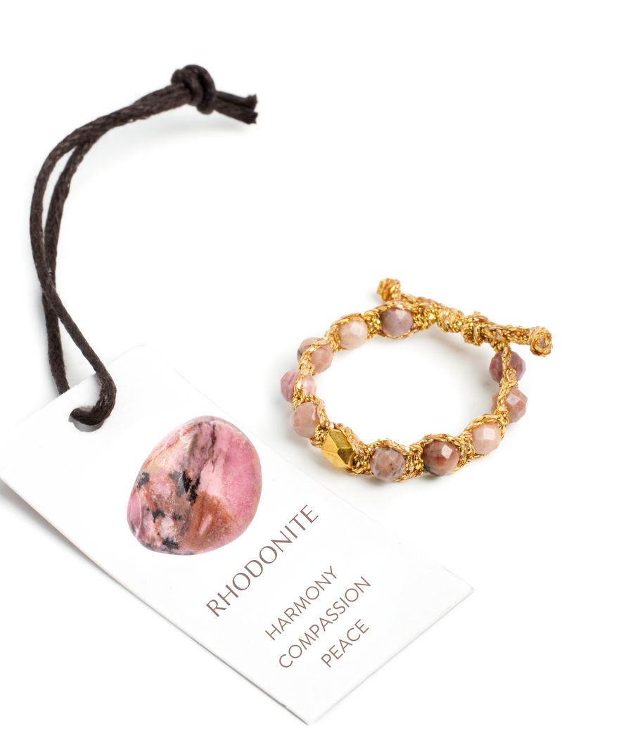 Rhodonite from Argentina Rings | Gold