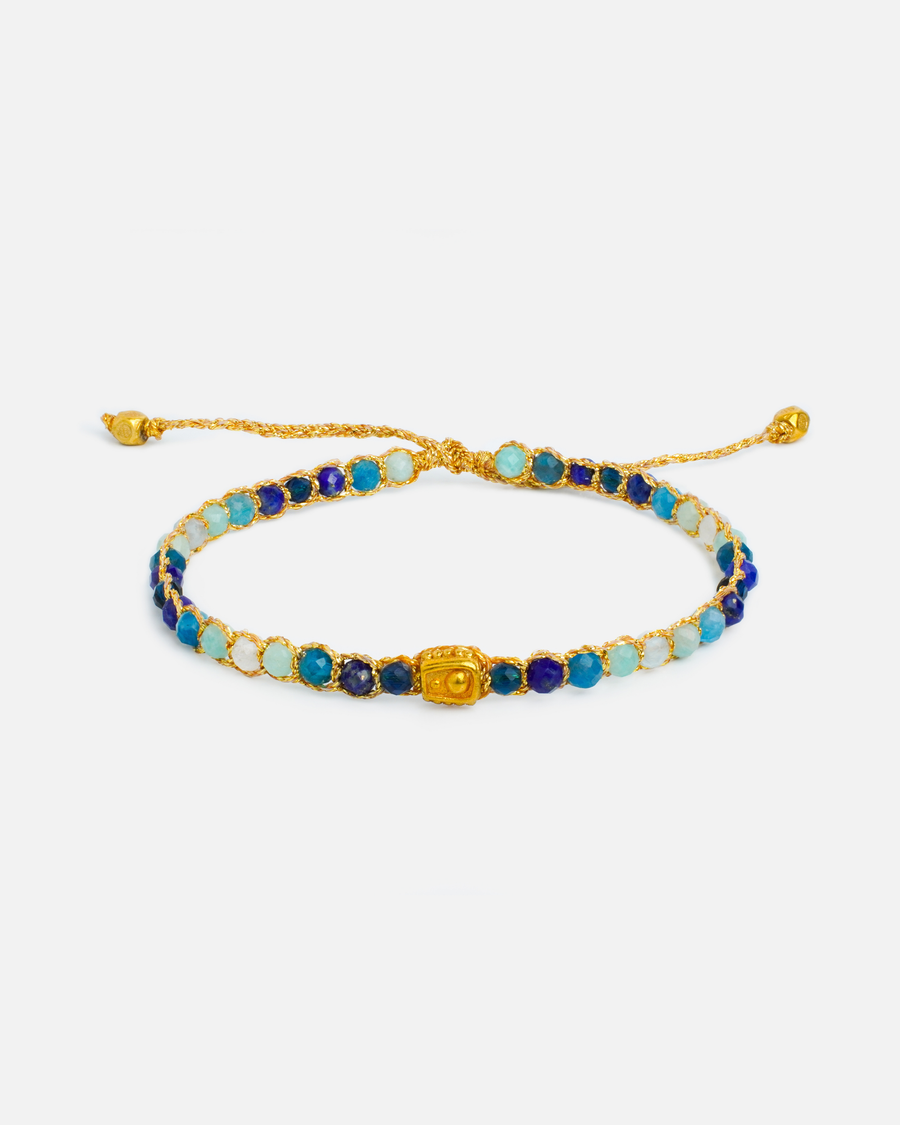 Ombre Blue River Bracelet | Gold