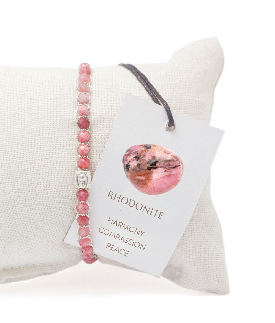 Rhodonite from Australia Bracelet | Silver
