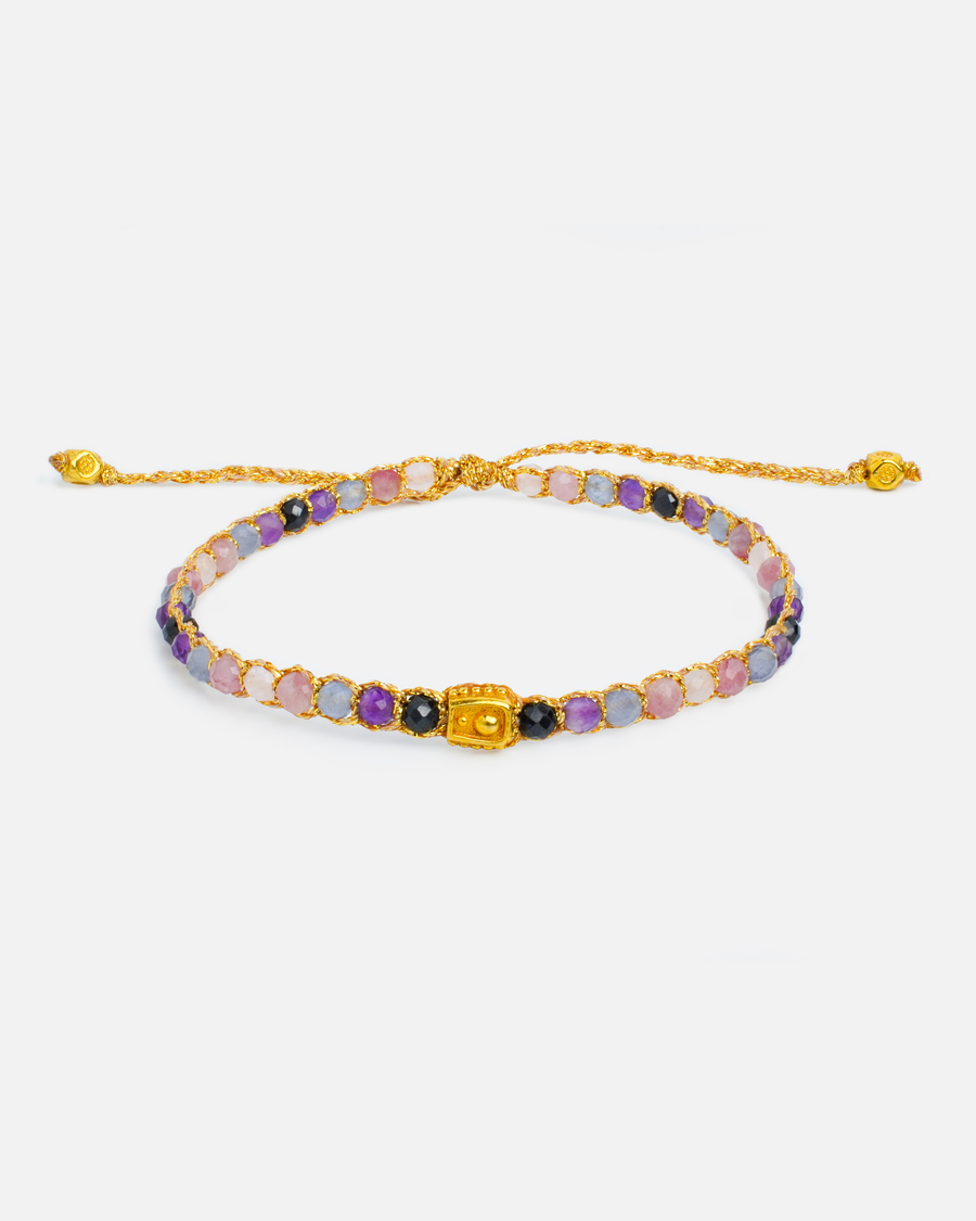 Ombre Purple Rain Bracelet | Gold