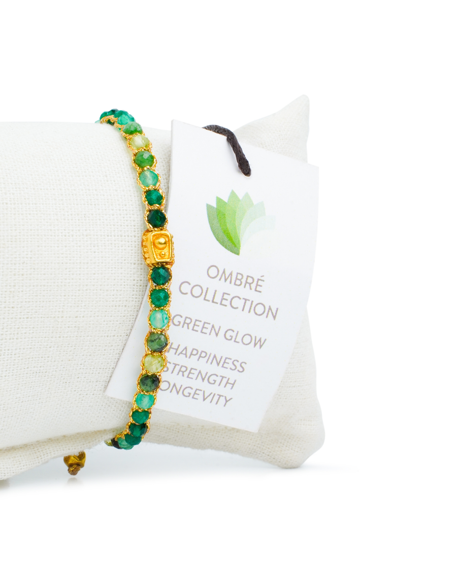 Ombre Green Glow | Gold