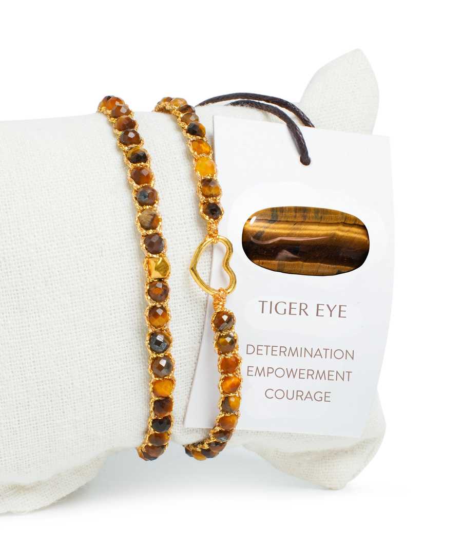 Tiger Eye Bracelet Nugget  Kids | Gold