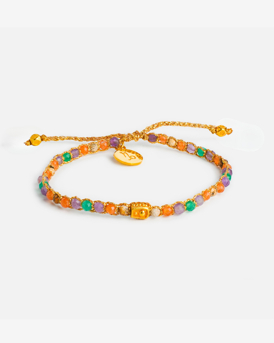 Capricorn January Bracelet  |  Gold