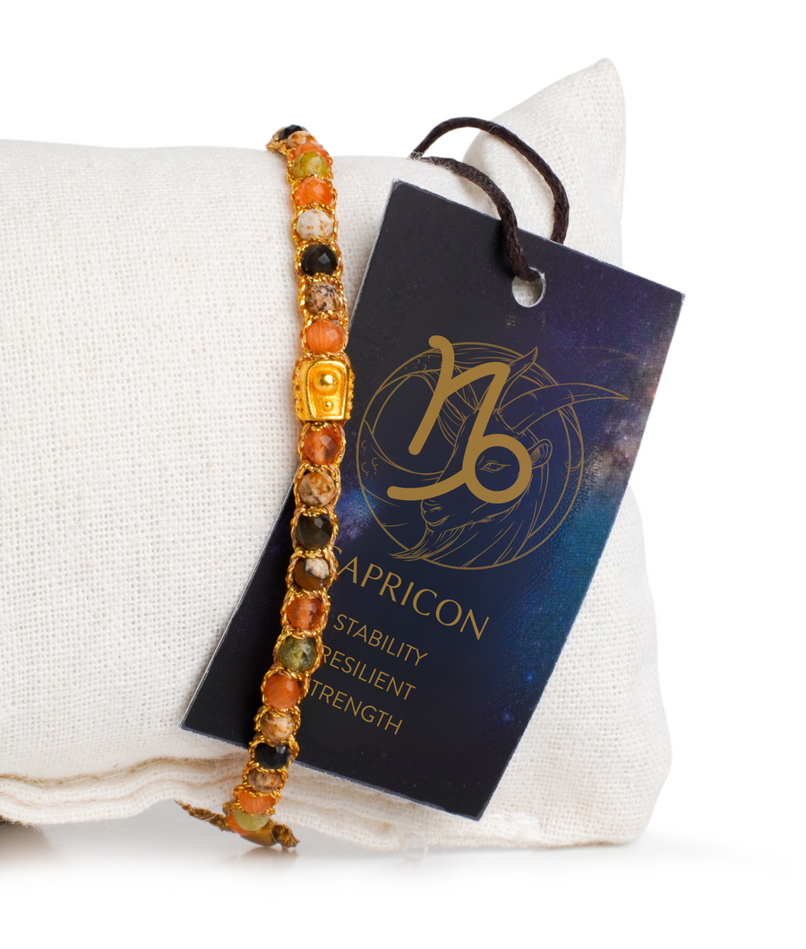 Capricorn December Bracelet  |  Gold