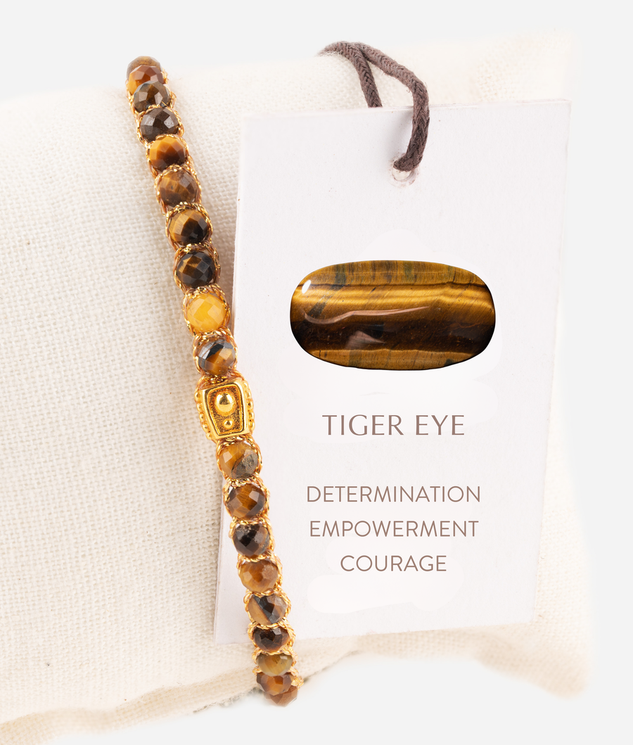 Tiger Eye Bracelet | Gold