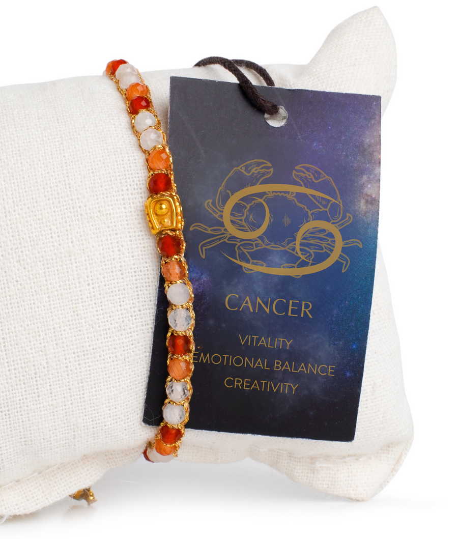 Cancer July Bracelet  |  Gold