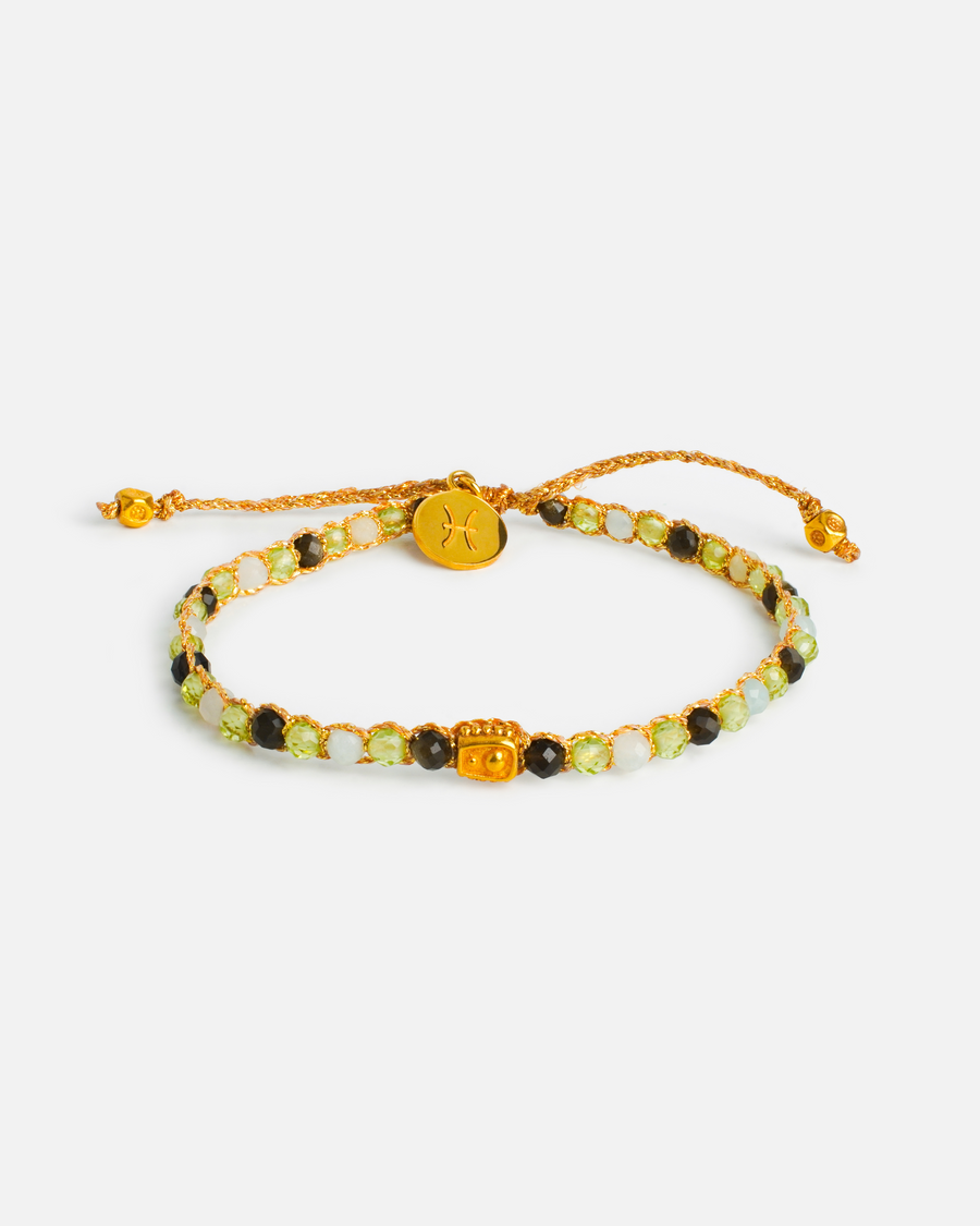 Pisces March Bracelet  |  Gold