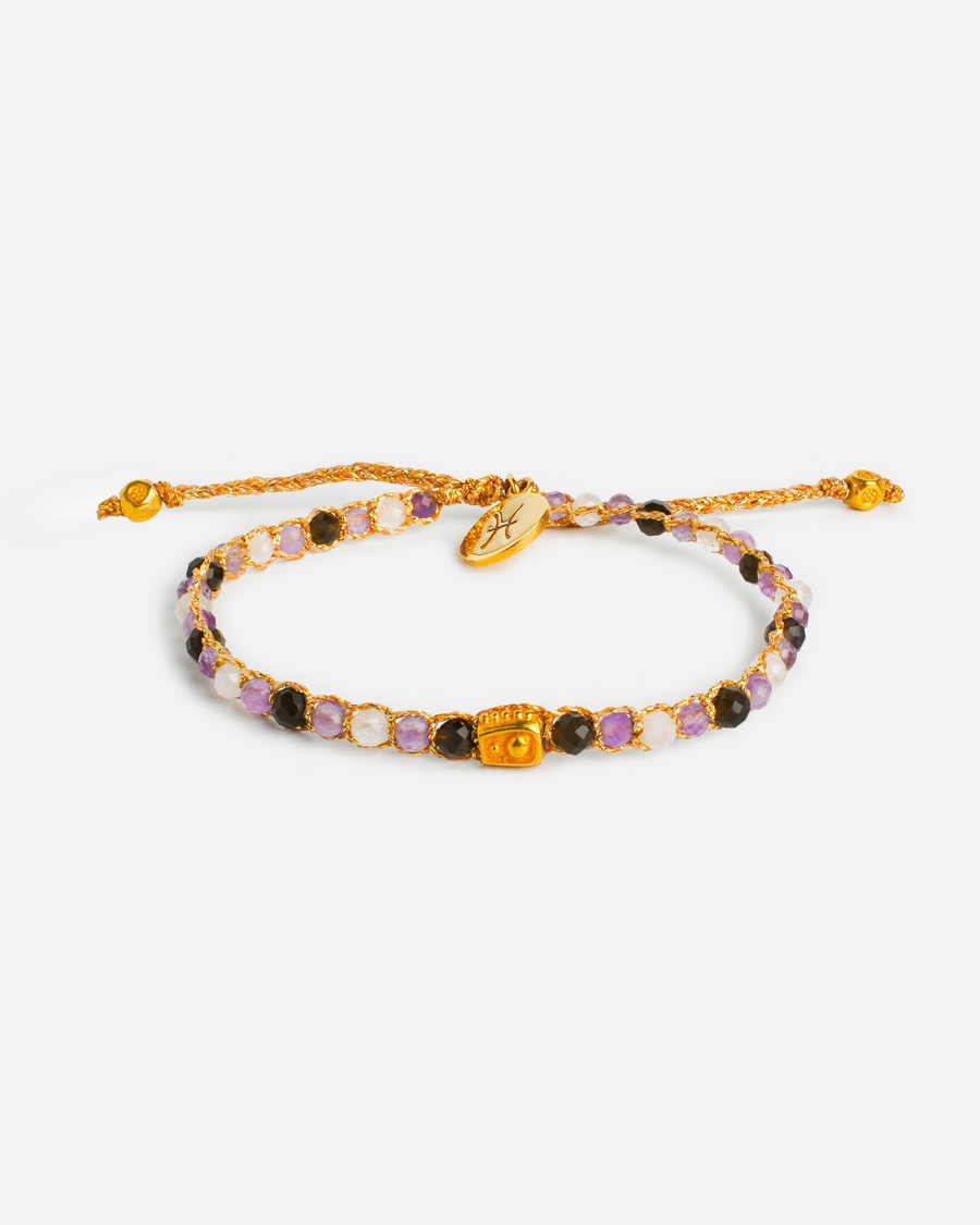 Pisces February Bracelet  |  Gold