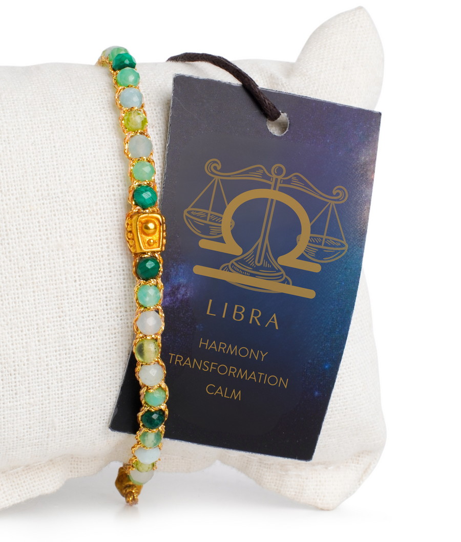 Libra October Bracelet  |  Gold