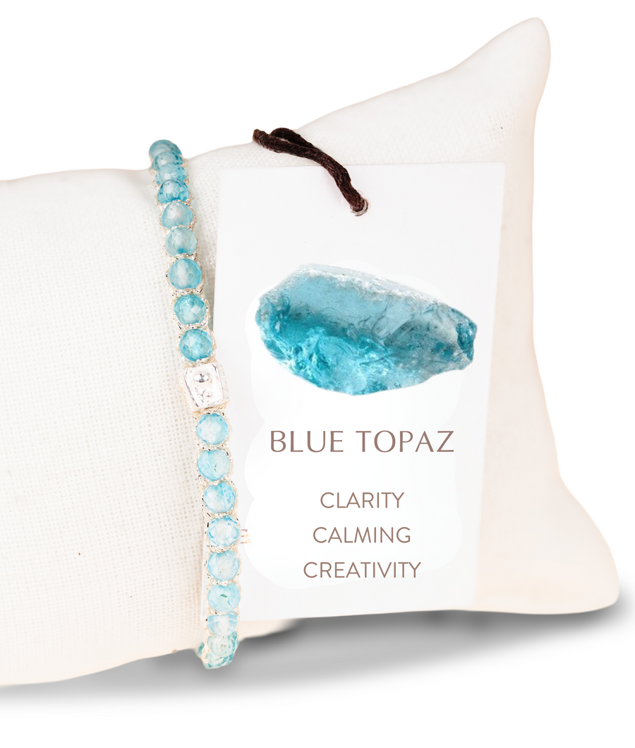 Blue Topaz Bracelet | Silver