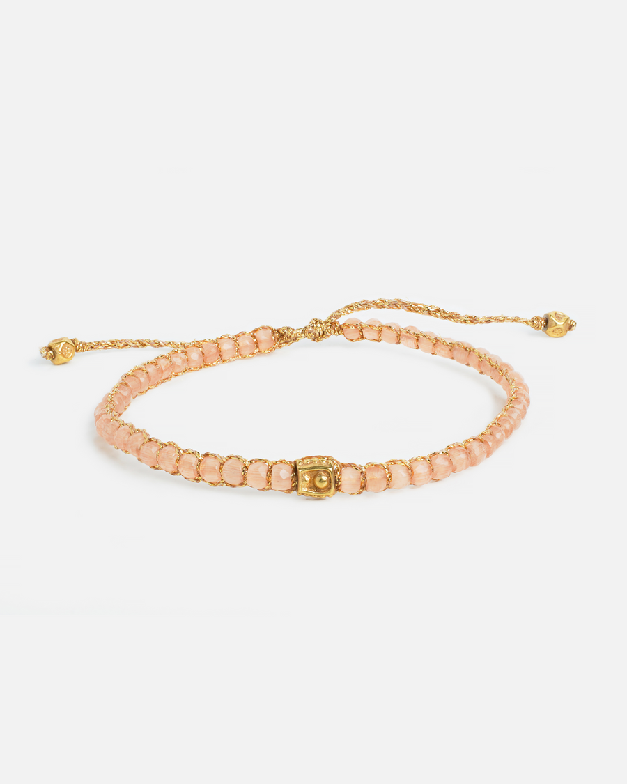 Light Carnelian Bracelet | Gold