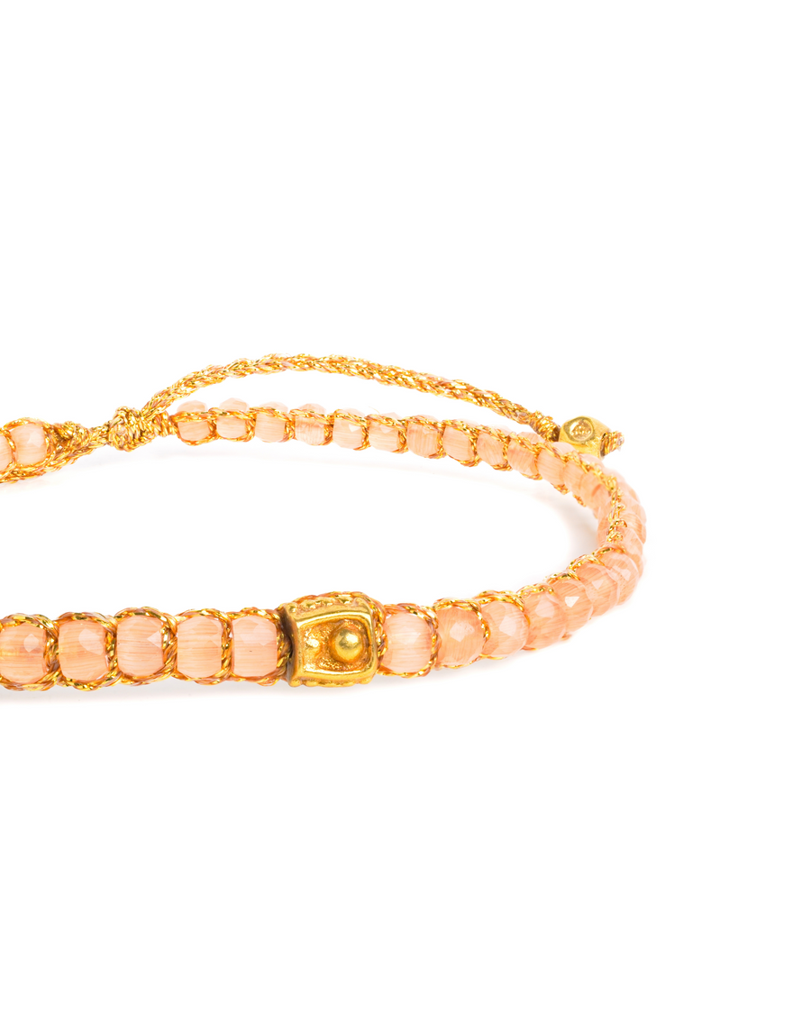 Light Carnelian Bracelet | Gold