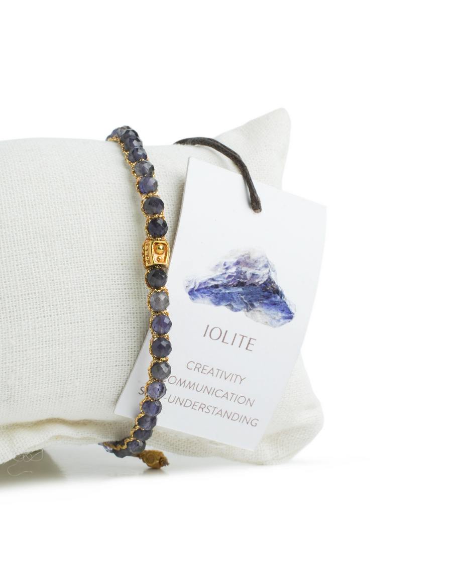 Iolite Bracelet | Gold