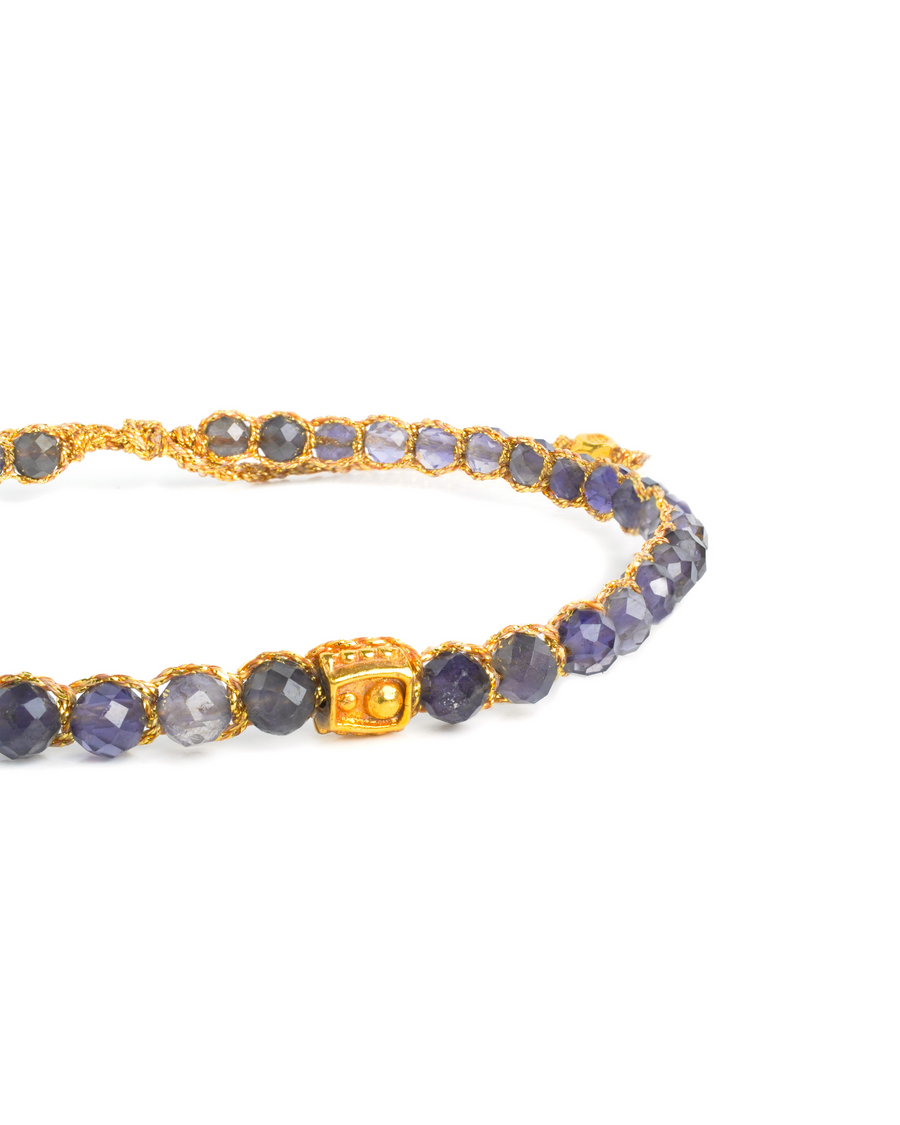 Iolite Bracelet | Gold