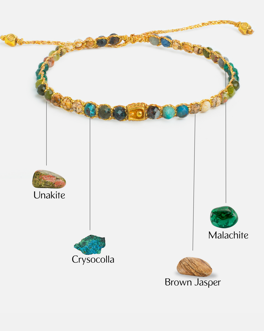 Earth Nature's Symphony Bracelet | Gold
