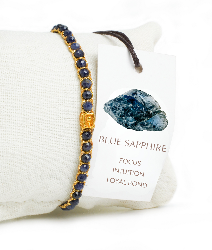 Blue Sapphire Bracelet | Gold