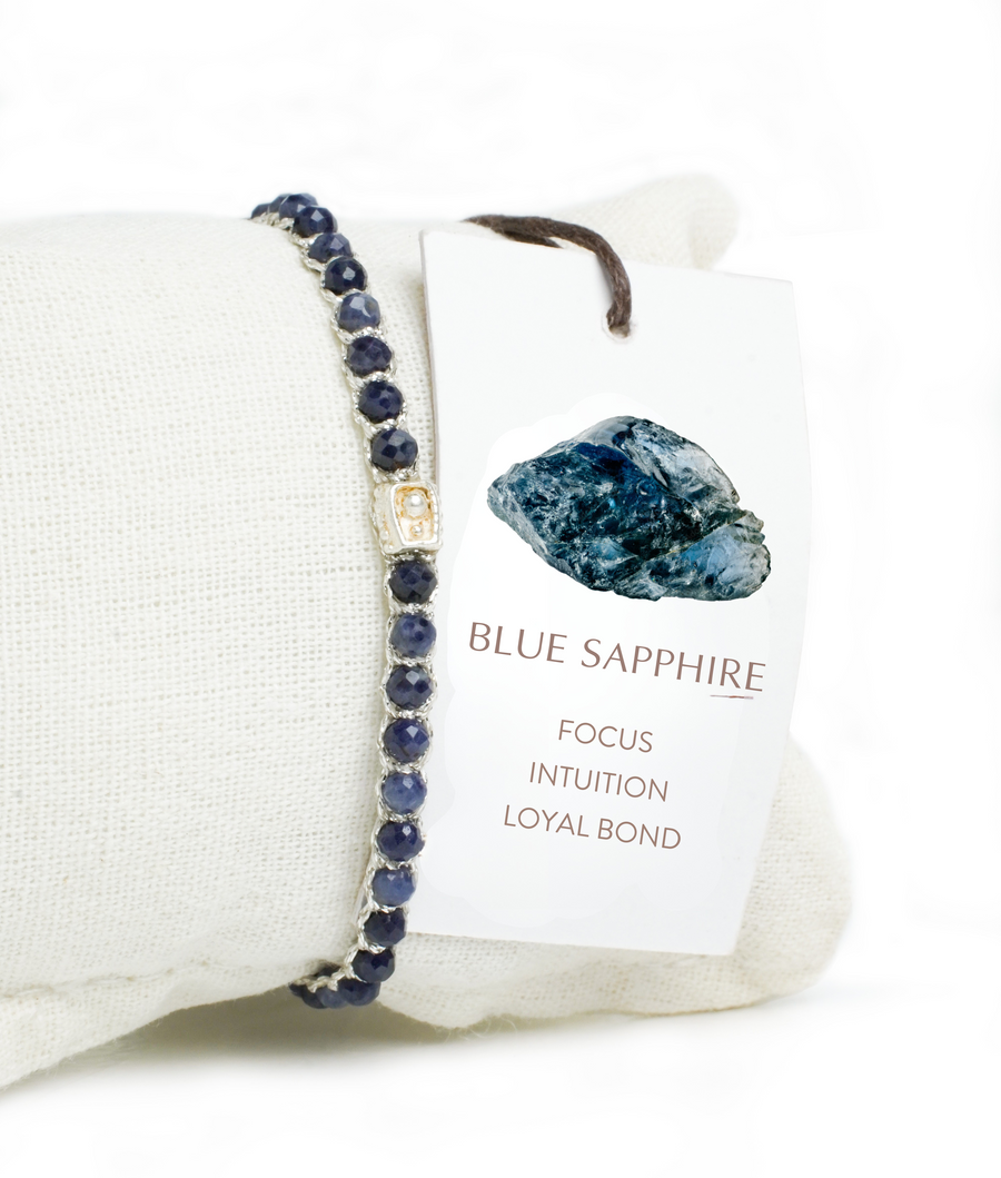 Blue Sapphire Bracelet | Silver