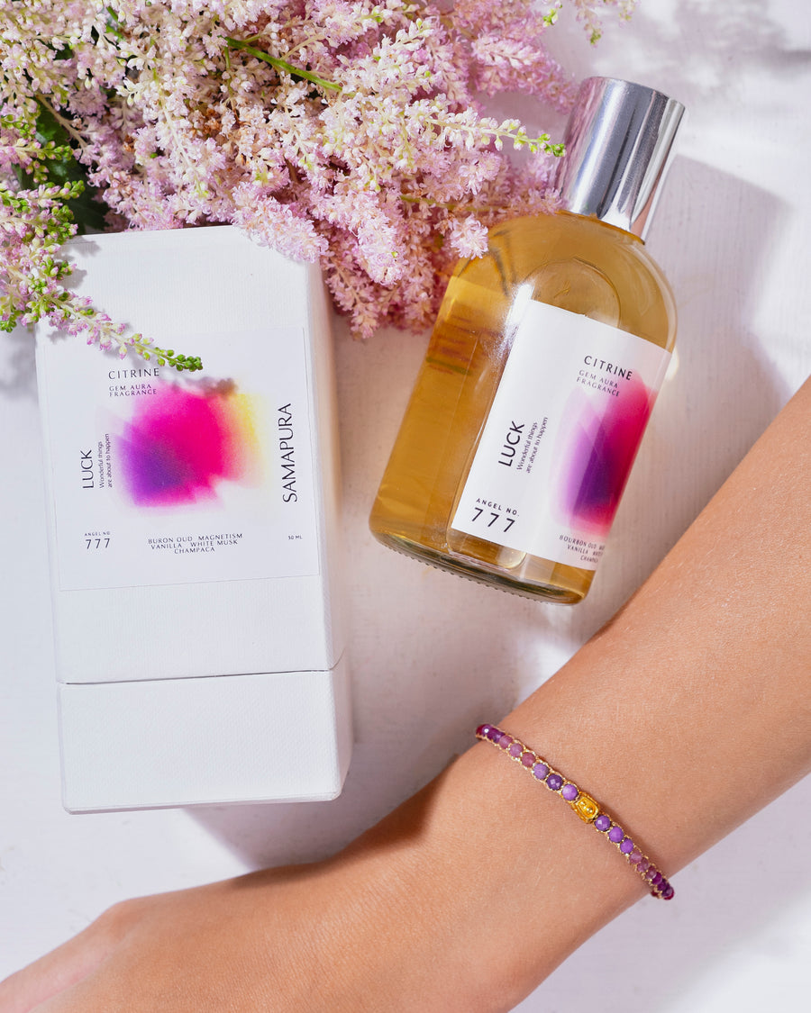 Angel No.777,hand-blended Gem Aura Fragrance infused with Citrine.