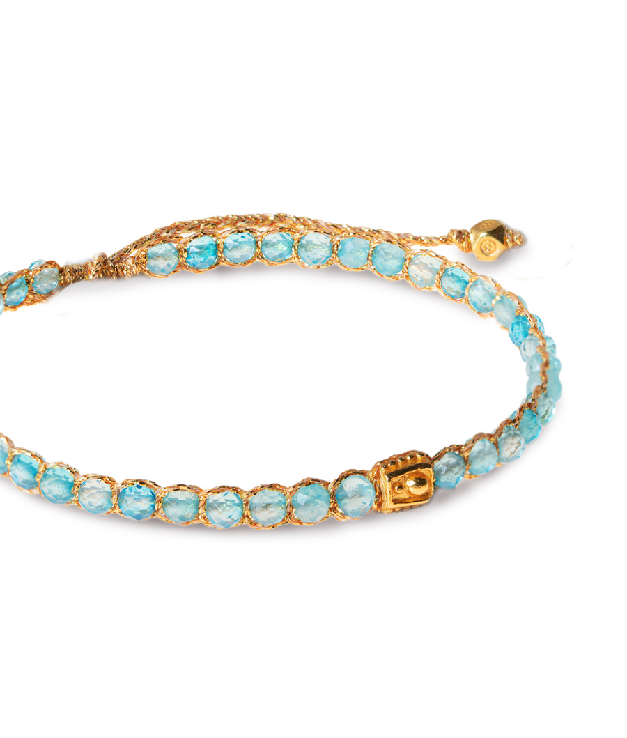 Blue Topaz Bracelet | Gold