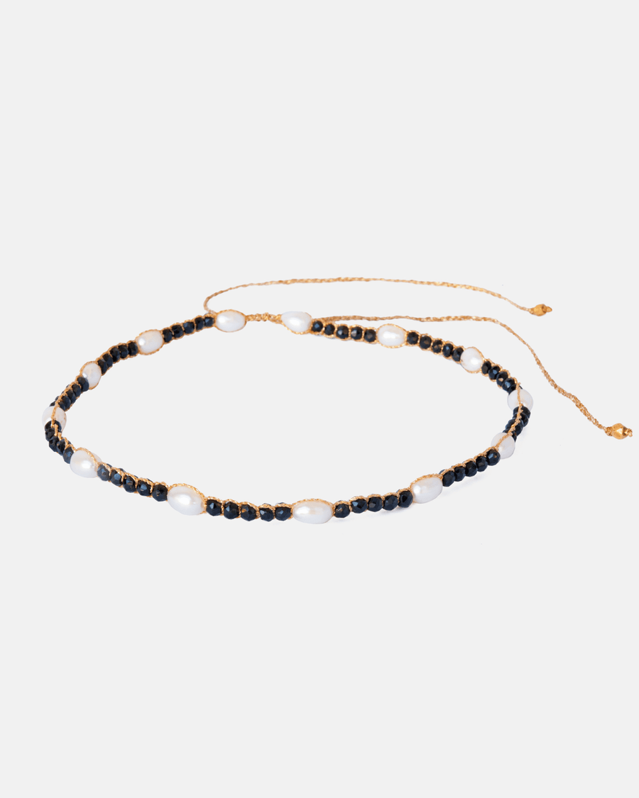 Choker Black Tourmaline | Gold - Samapura Jewelry