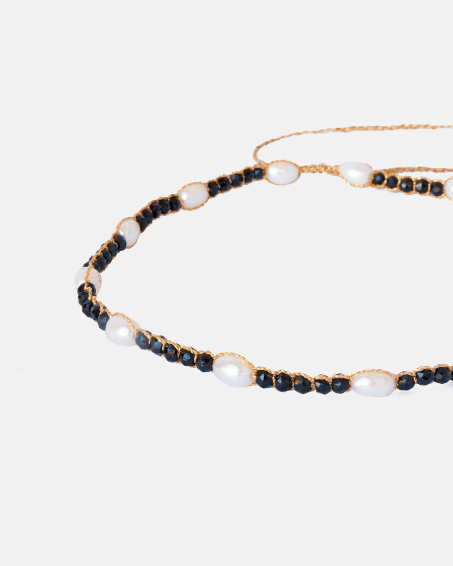 Choker Black Tourmaline | Gold - Samapura Jewelry