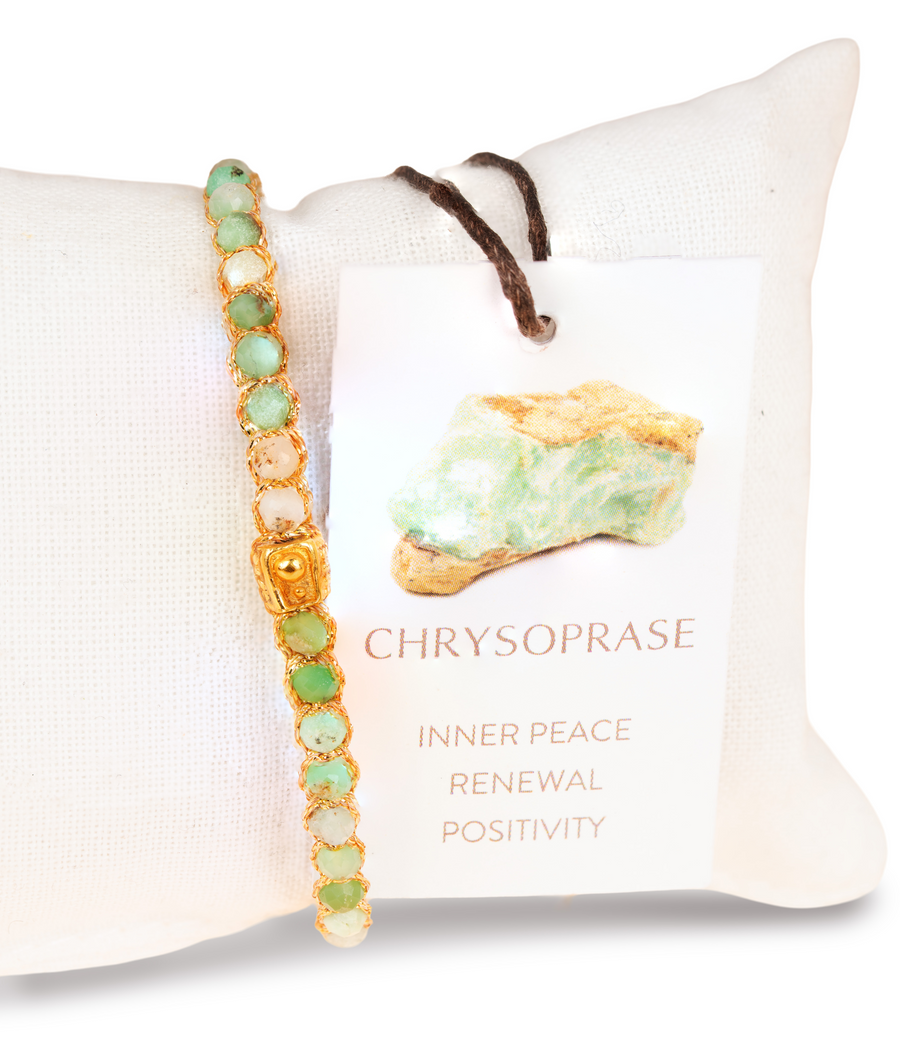 Chrysoprase Bracelet | Gold