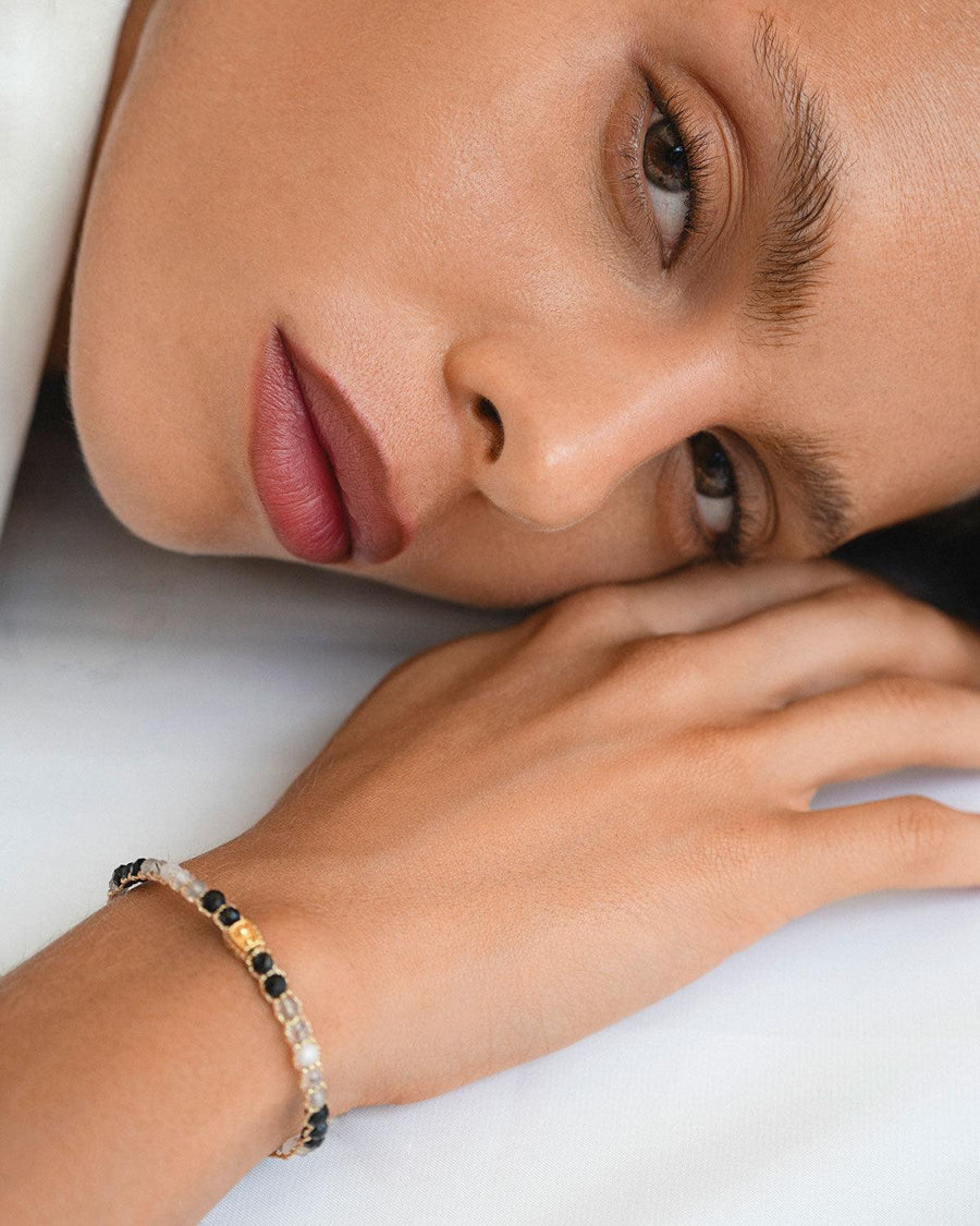 Ombre Moon Rock Bracelet | Gold - Samapura Jewelry