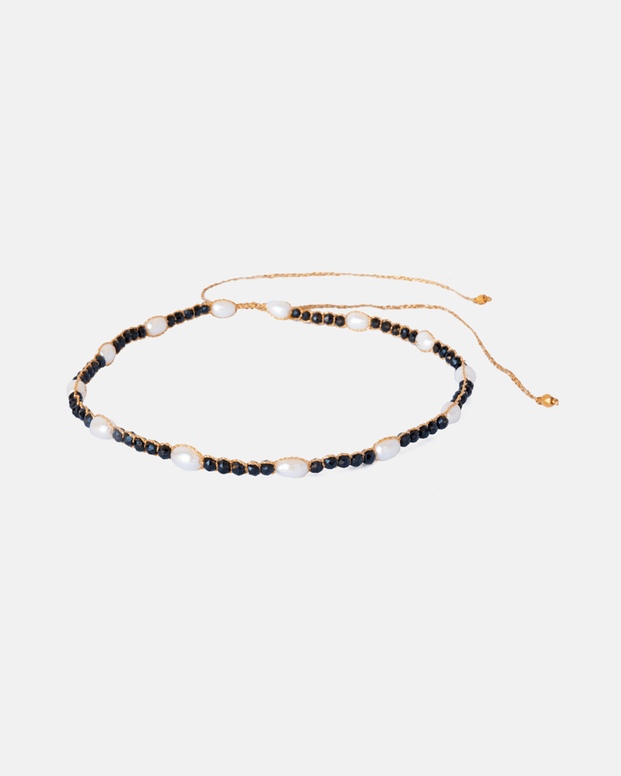 Choker Black Tourmaline | Gold - Samapura Jewelry
