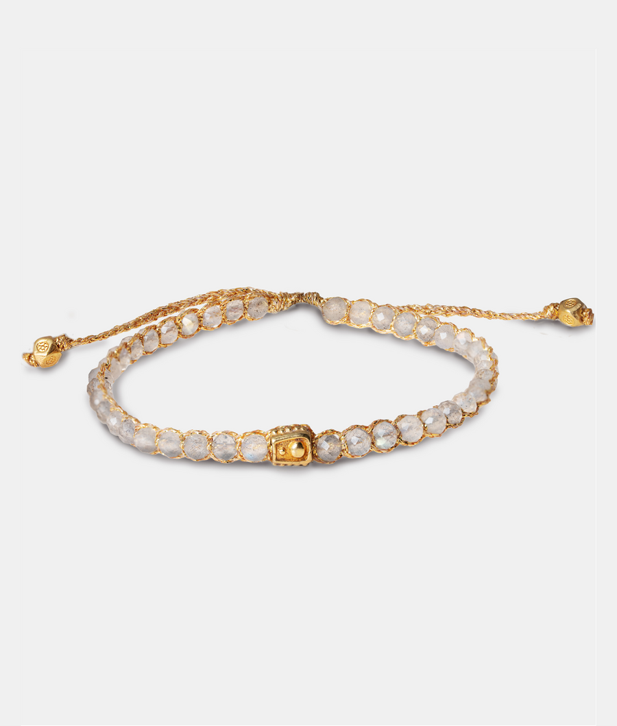 Labradorite Bracelet | Gold